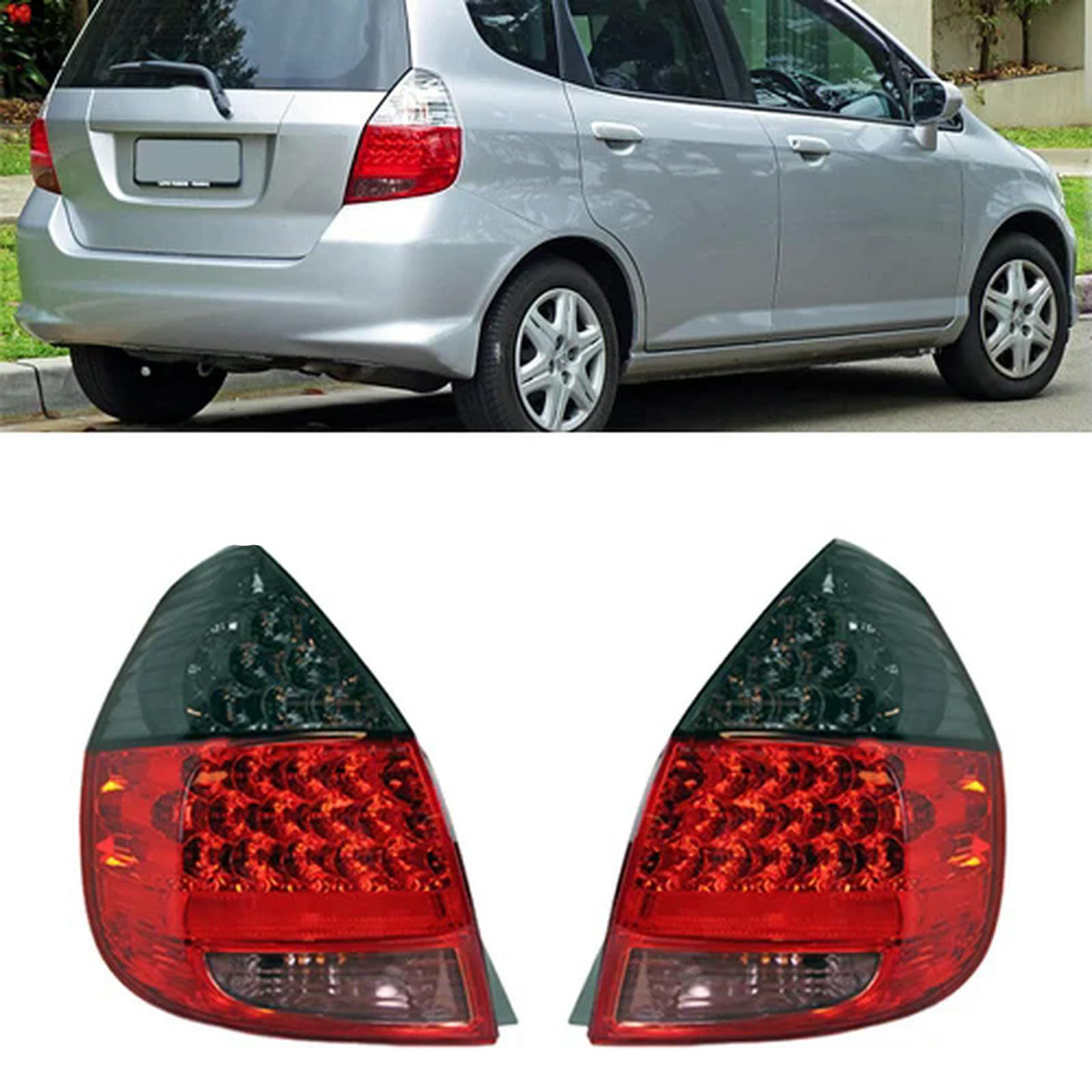 アクセサリー Honda Fit GD3 Right Tail Light for Honda Fit Jazz GD3 2001-2008 Smoked LED Car Rear Bumper Tail
